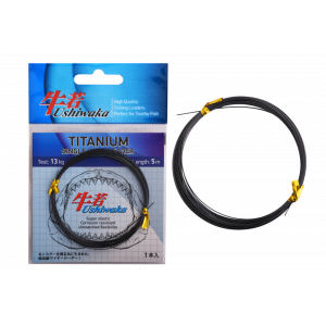 Поводочный материал Ushiwaka Titanium Single Wire, 13кг 5м Поводочный материал Ushiwaka Titanium Single Wire, 13кг 5м