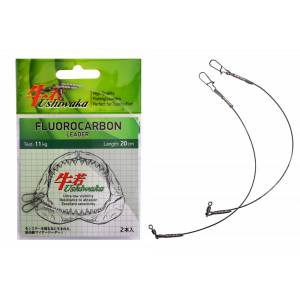 Поводок Ushiwaka Fluorocarbon UF2011, 11кг/20см, 2шт